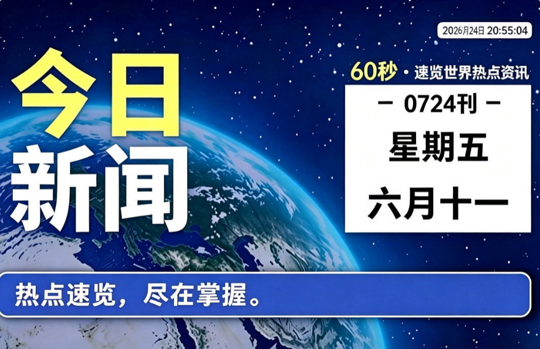 7月24日，星期五，每天60秒看懂全世界！-零修论坛