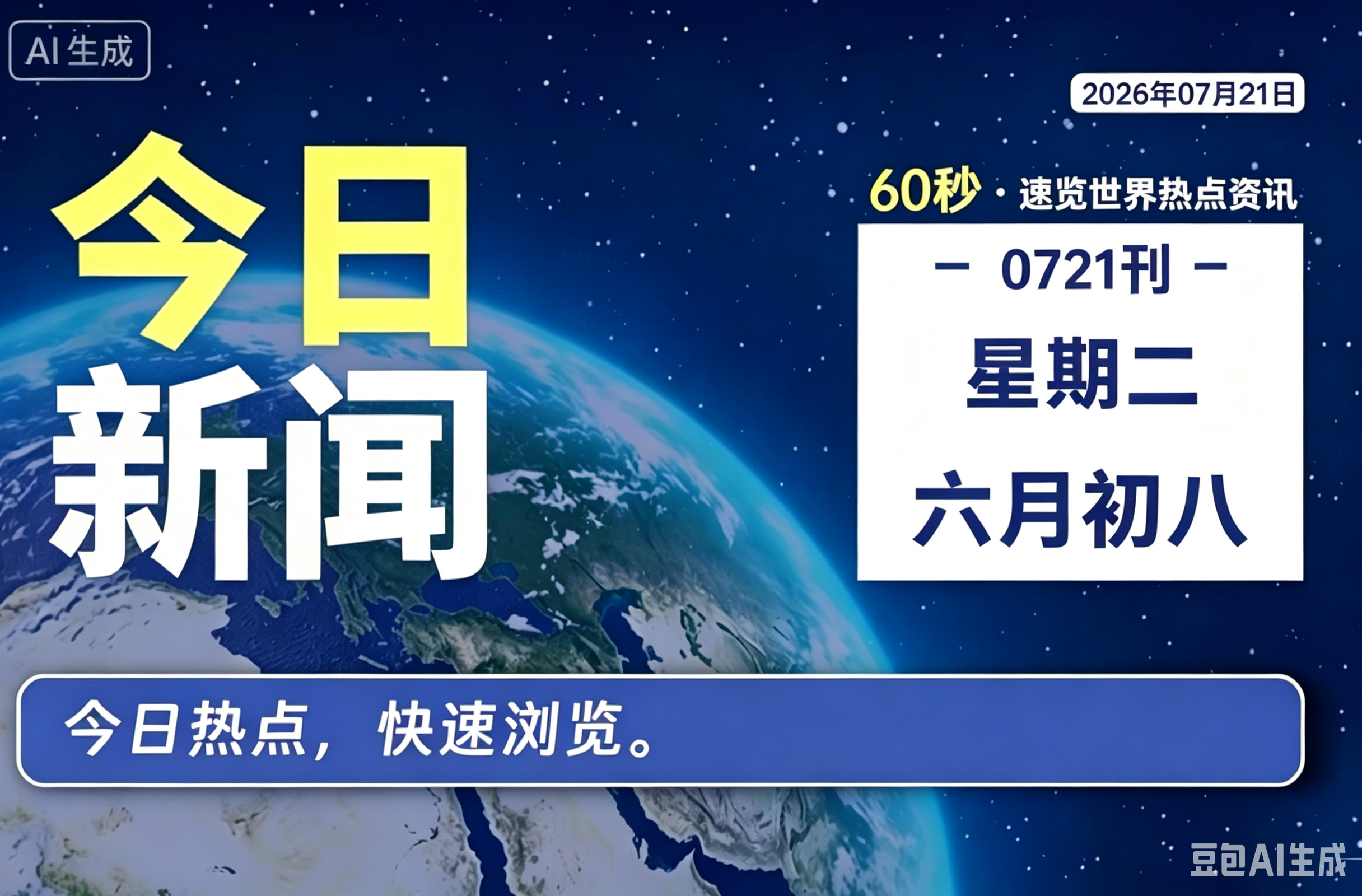 7月21日,星期二,每天60秒看懂全世界!-零修论坛
