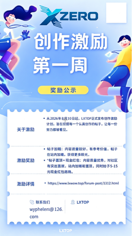 【LXTOP创作激励公式】第一周-零修论坛