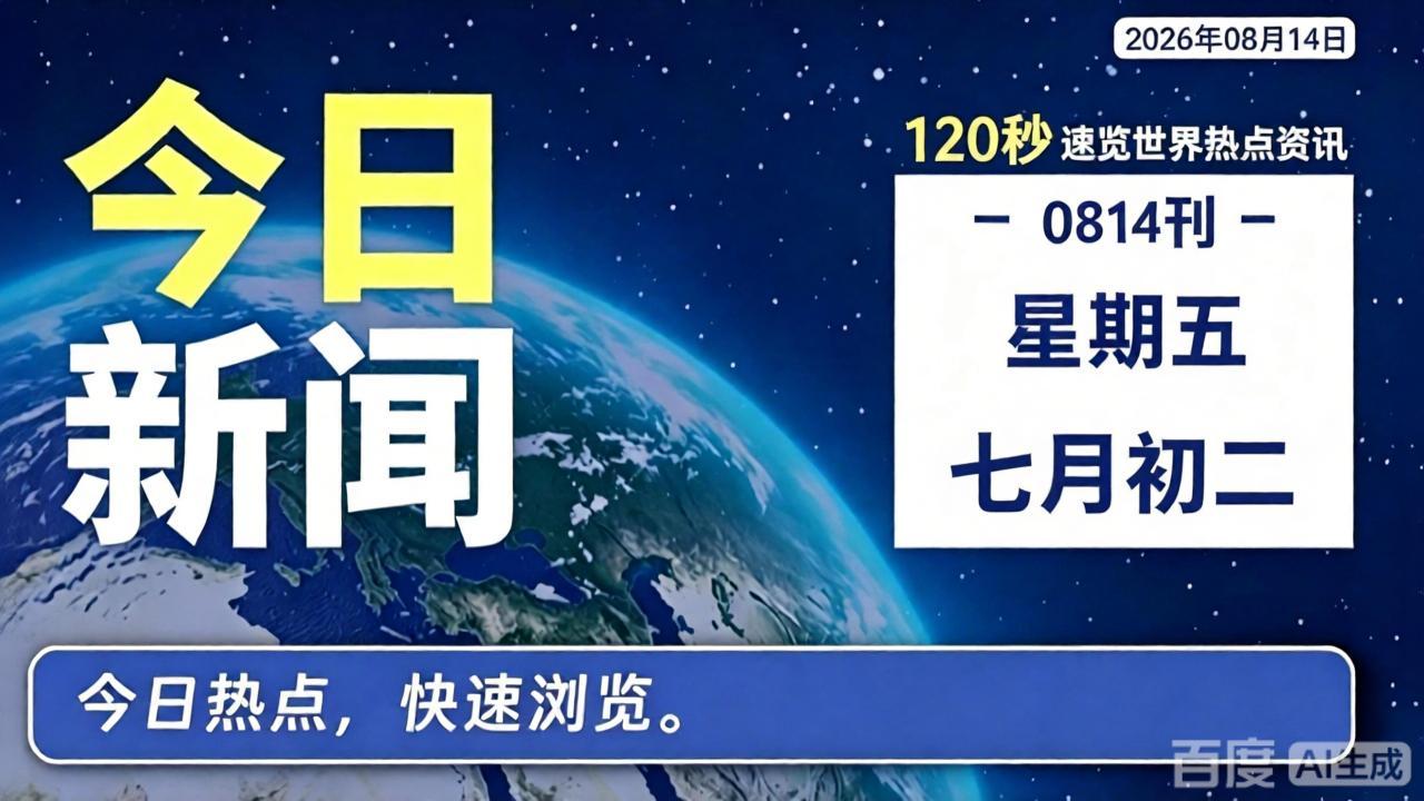 8月14日，星期五，120秒看懂全世界-零修论坛